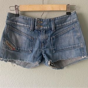 Diesel Hush Jean Cutoff Shorts Size 26